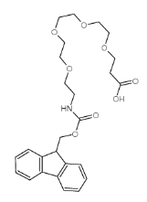 cas:557756-85-1，Fmoc-NH-PEG4-CH2CH2COOH，5,8,11,14-四氧雜-2-氮雜十七烷二酸1-(9H-芴-9-基甲基)酯